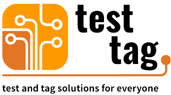 test and tag services logo black